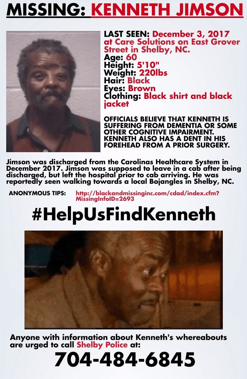 Search Continues for Kenneth Jimson